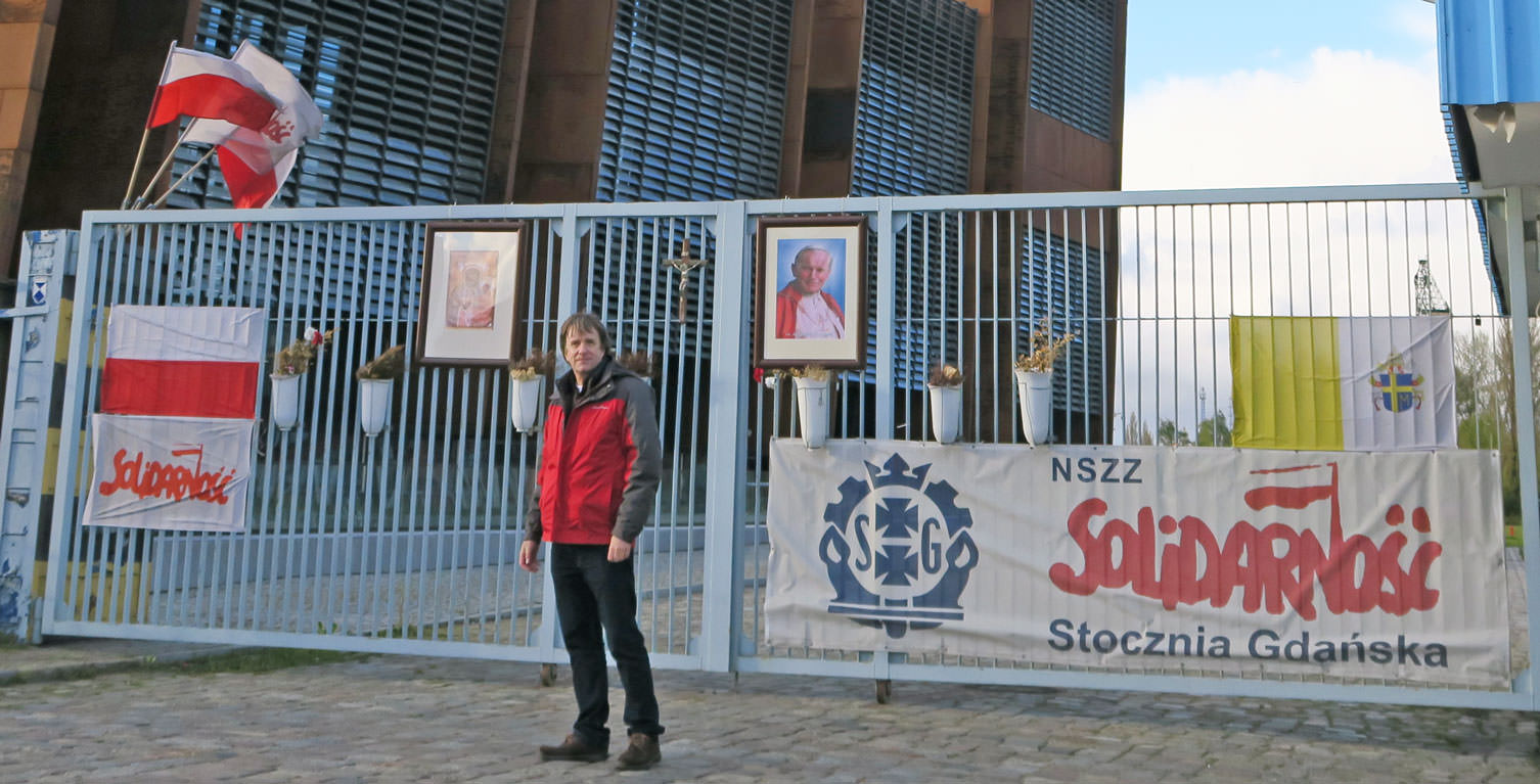 Famous Solidarity Gate, Gdansk Shipyards, Poland