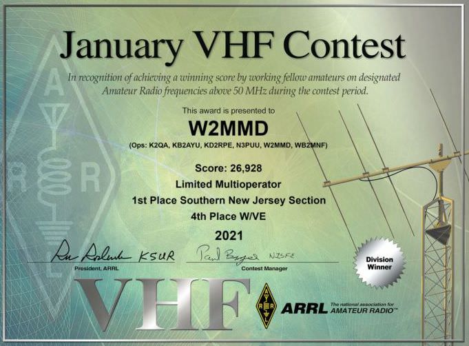 January 2021 VHF Contest