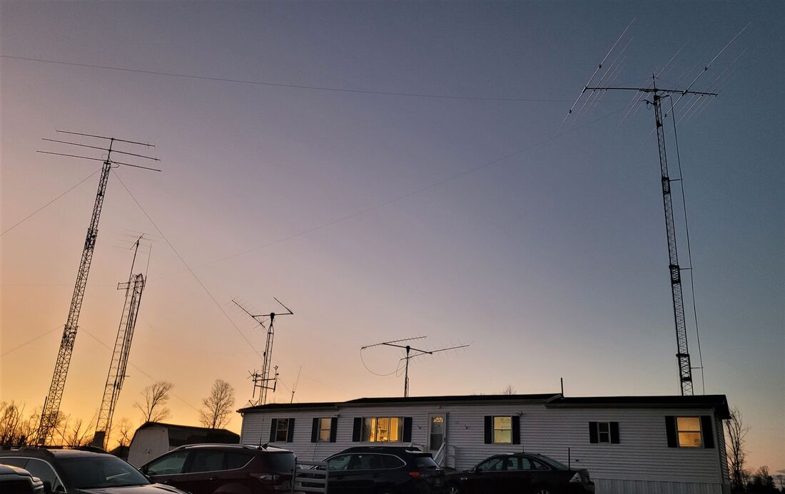 Antennas at Sunset