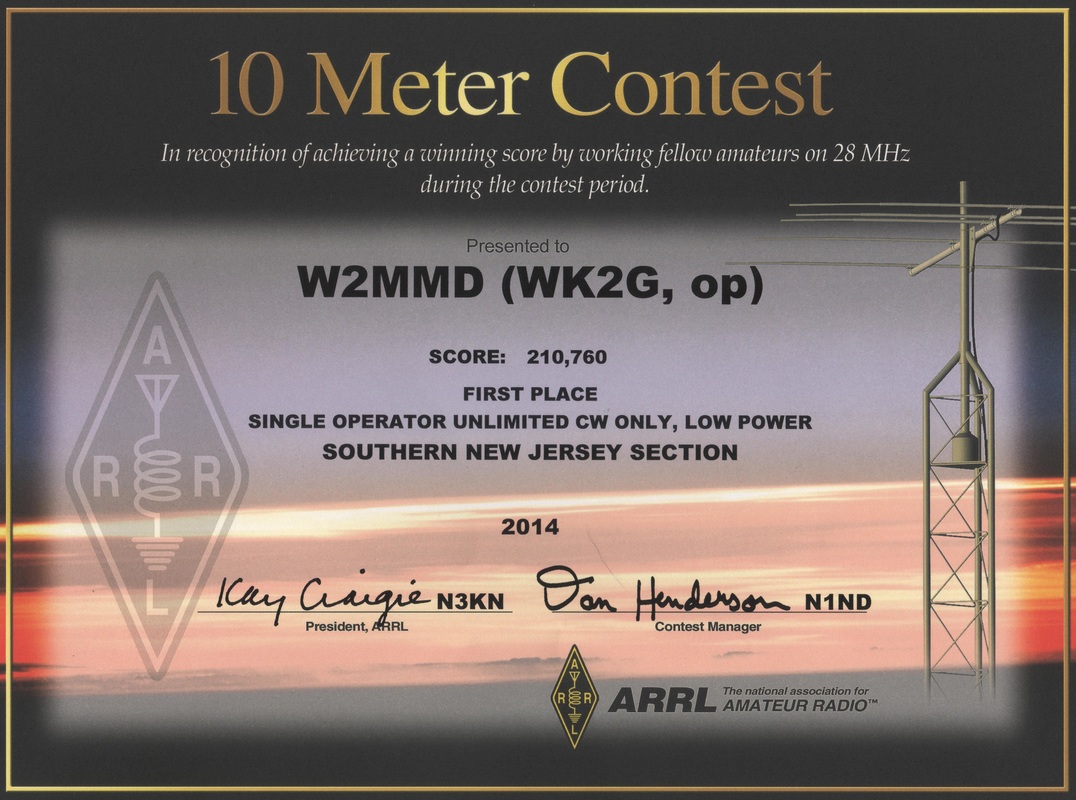 W2MMD 2014 10 Meter Contest